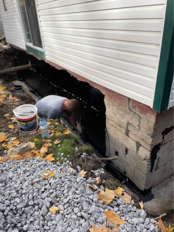 Crépi, Réparation de béton/ de Fondation et Drain français