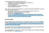 AVIS IMPORTANT EN DATE DU 31 OCTOBRE 2024 – ACTION COLLECTIVE SUR LES CONSÉQUENCES DE LA RUPTURE DE LA DIGUE DE STE-MARTHE-SUR-LE -LAC SURVENUE LE 27 AVRIL 2019