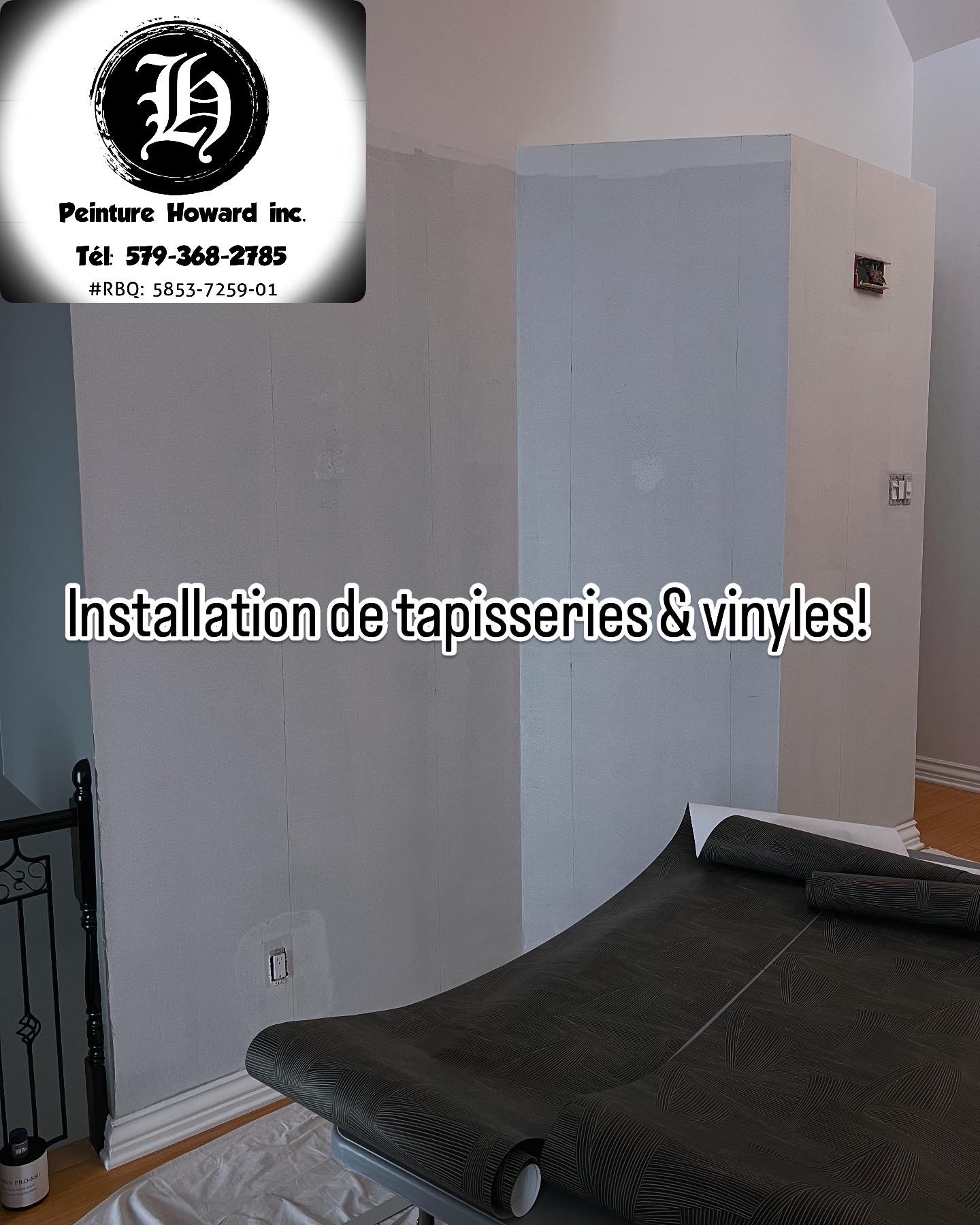 Peinture intérieur, extérieur, tirage de joints / réparations et installation de tapisseries / vinyle muraux