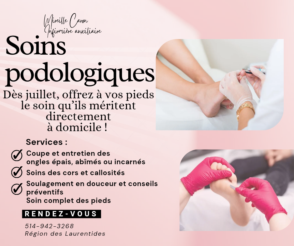 Soins des pieds à domicile