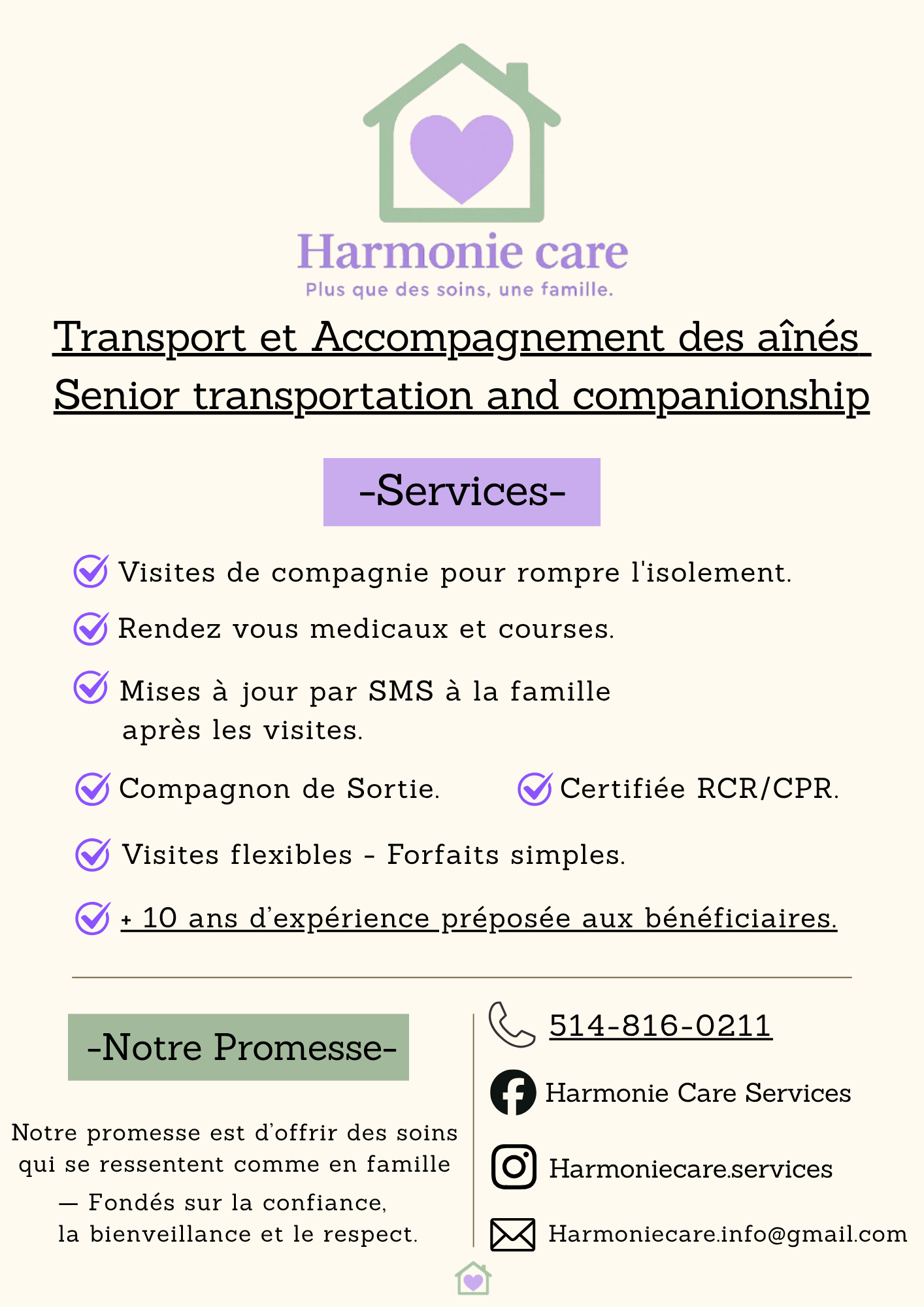 Transport et Accompagnement pour des aînés